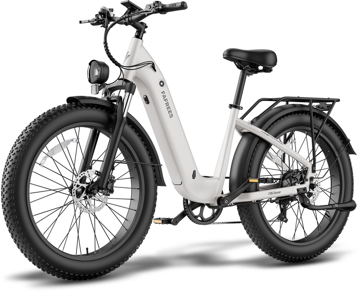 FAFREES F26 Rover Full-Size All-Terrain E-Bike – 48V 20Ah Accu, 95km Bereik, 55Nm Koppel, 26"x4.0" Vetbanden-Grijs thumbnail 6