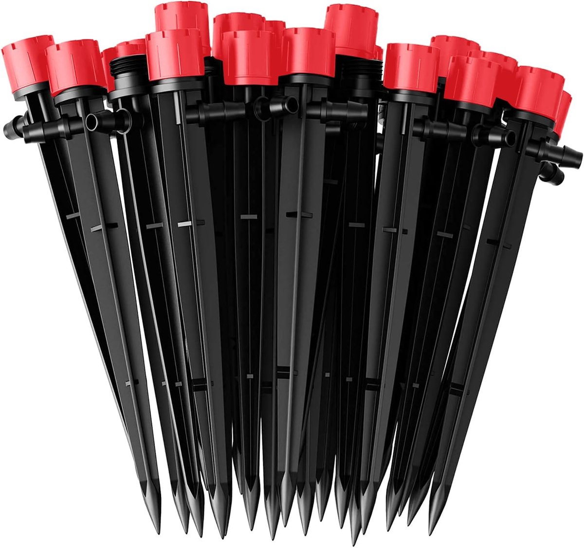 SnelShoppen - 60pcs Water Irrigation Drippers - 8 Holes Verstelbare Drip Emitters - Micro Flow Drip Irrigation 360 Graden Systeem voor 4mm/7mm Tube -