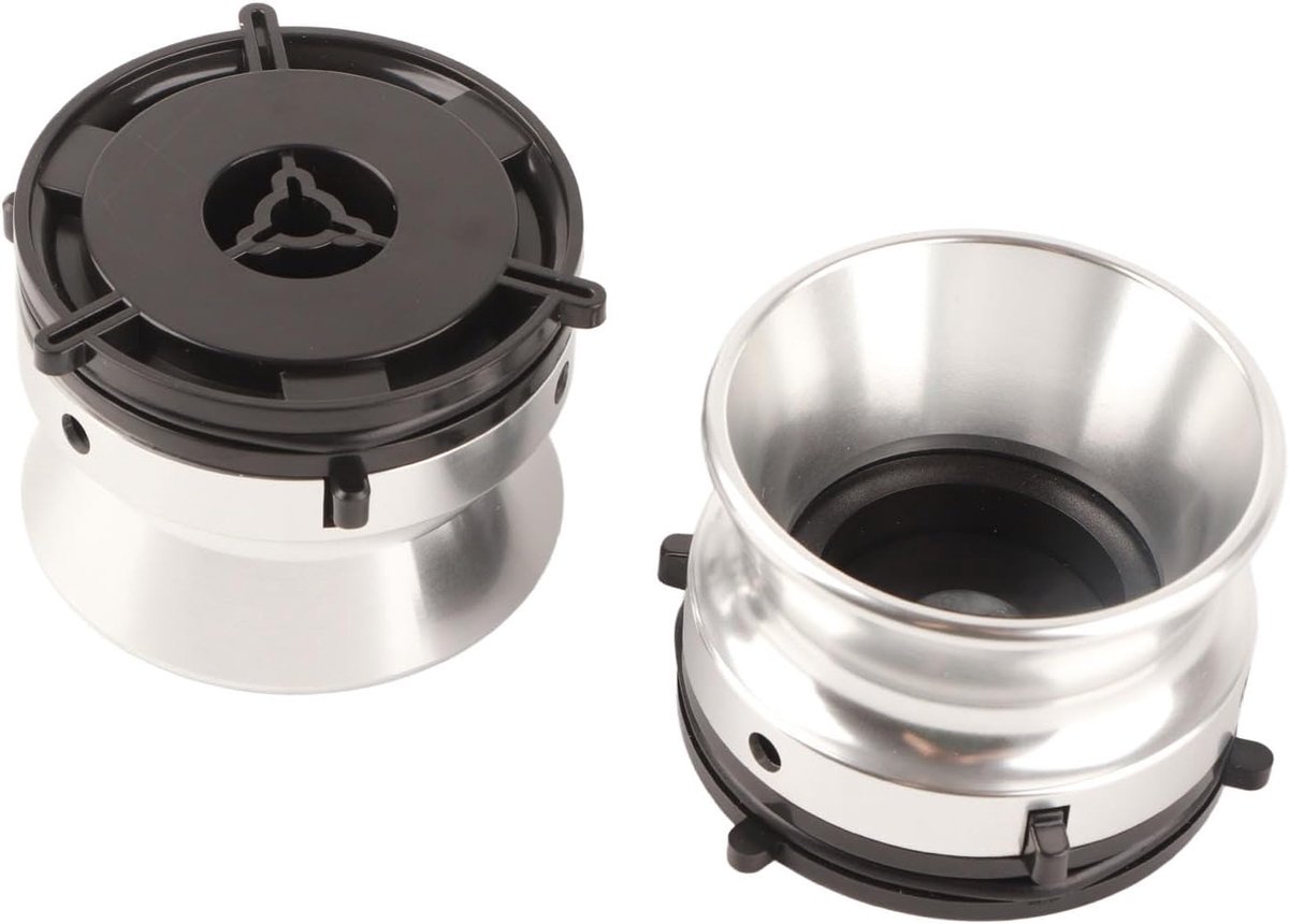 SnelShoppen - 1 Paar NAB Hub Adapters voor Reel-to-Reel Tape, Aluminium Legering, 10 inch, Zilver, Geschikt voor Audioproductie, Muziek, Professioneel