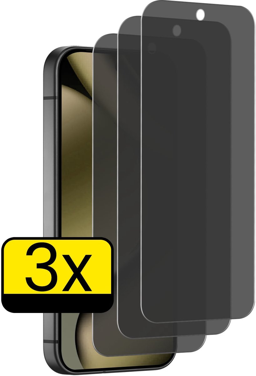 Screenprotector - Geschikt voor Google Pixel 11 Pro - 3 Stuks - Privacy Filter - Beschermglas - Gehard Glas - Tempered Glass - Screen Protector