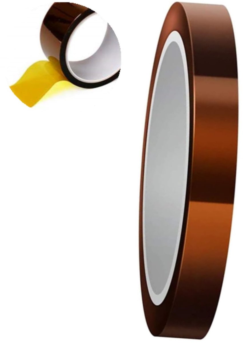 Hittebestendige Tape 10mm x 33m - Ideaal voor Soldeerwerk, Elektronische Circuits en Warmtepersen