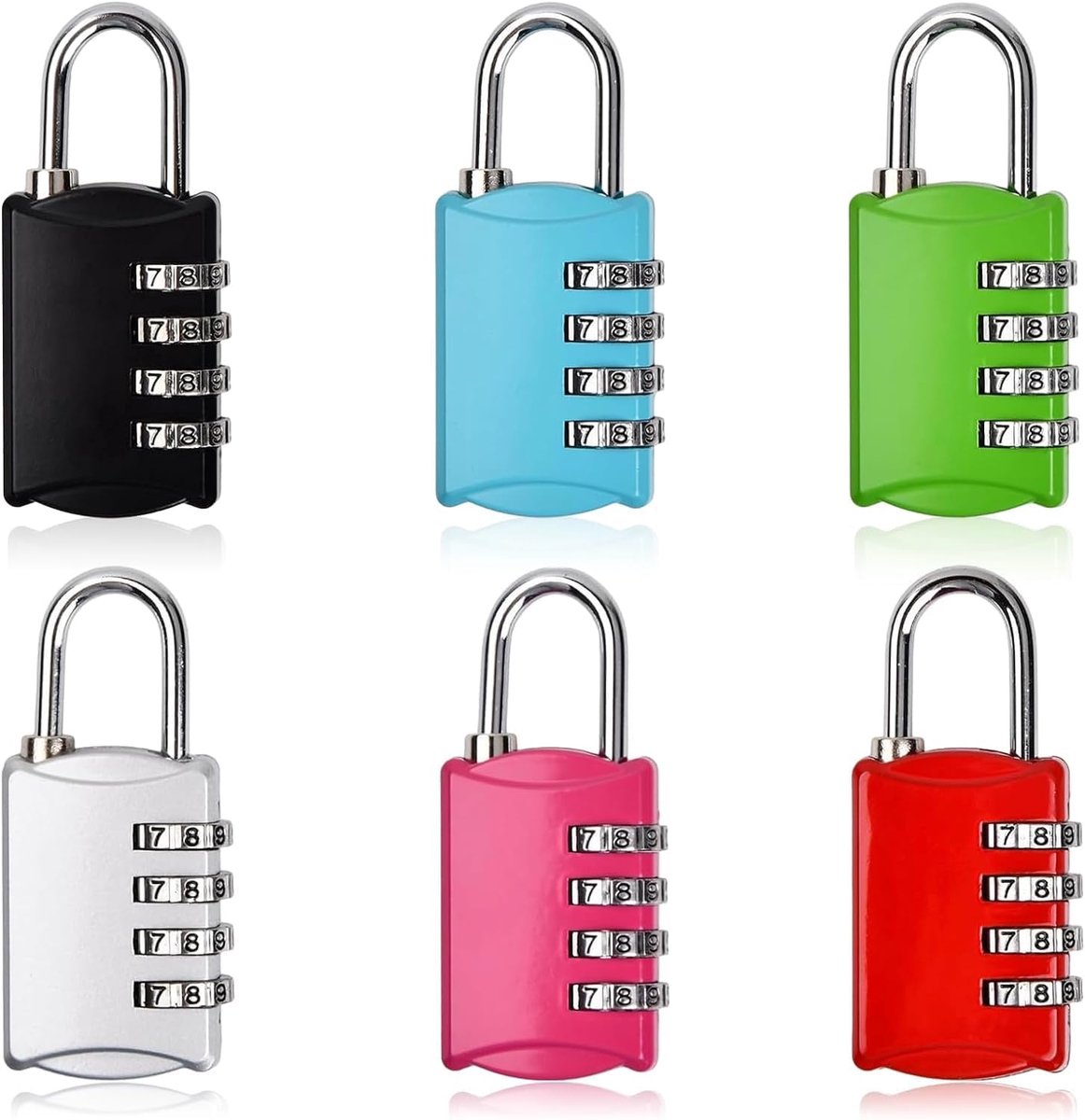 SnelShoppen - 4-Cijferige Combinatieslot - Metalen Code Hangslot - Weerbestendig - Veilig voor Gym, Kluis, Tuin, Schuur - 10.000 Combinaties