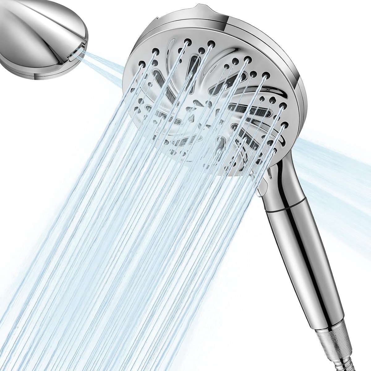SnelShoppen - Waterbesparende Hoge Druk Douchekop met Filter, 10 Jet Types, Handdouche met 15 Laags Filtratie voor Hard Water, Chloor en Bacteriën Ver
