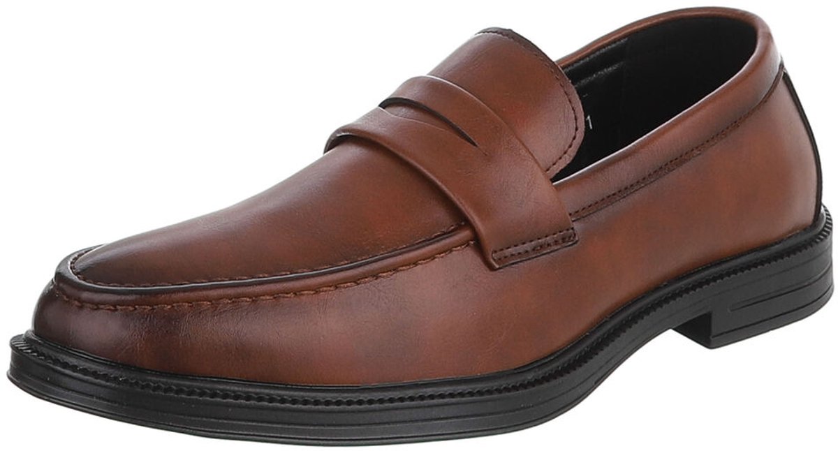 Dames loafer slip-on met lage hak Mt:44