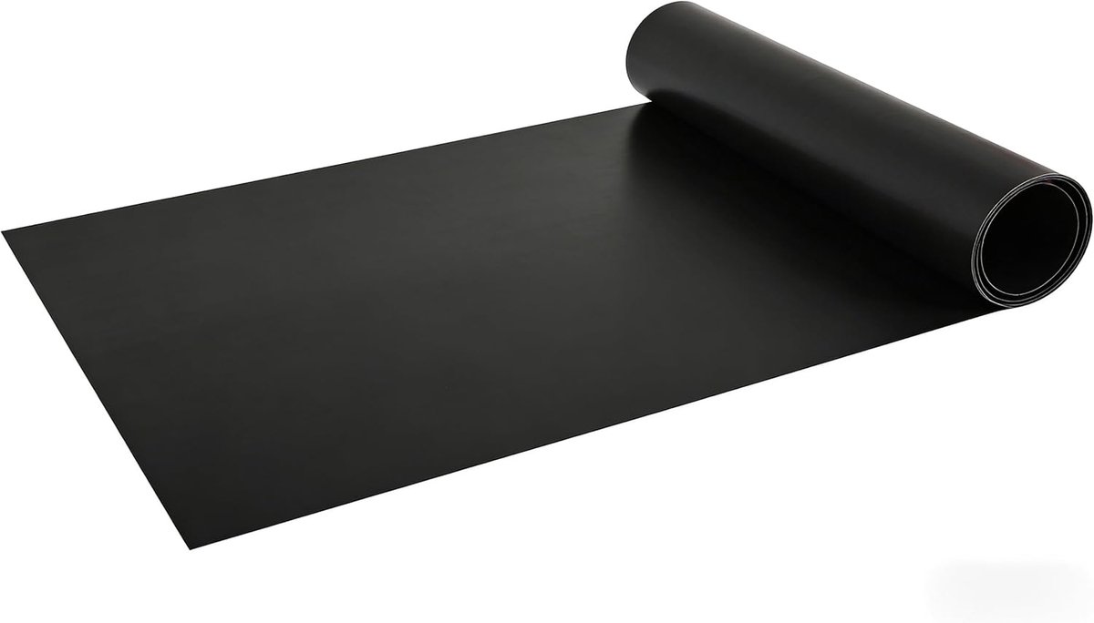Thijox - BBQ-grillmat 180 x 30 cm, extra dik, op maat gesneden, voor gasbarbecue en houtskool, tot 260 graden Celsius, ideaal voor tuinfeest en campin