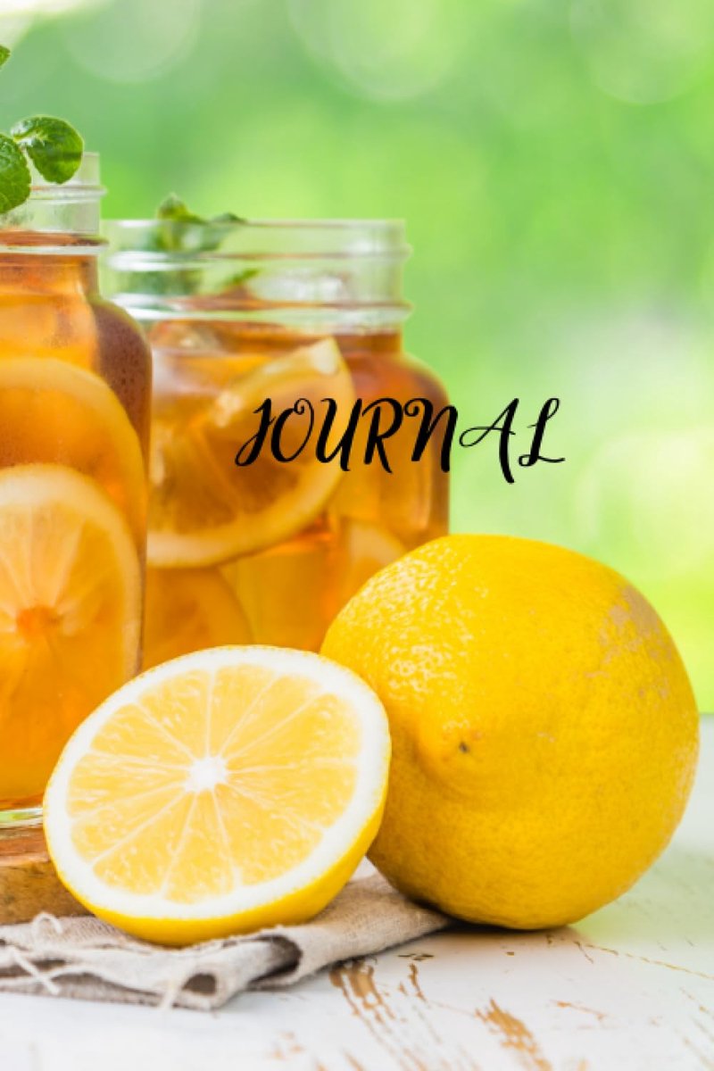 SnelShoppen - Journal: Refreshing Glass of Ice Tea - Notitieboek, 120 pagina's, A5 formaat, stevig papier, ideaal voor school, werk, en creatief schri