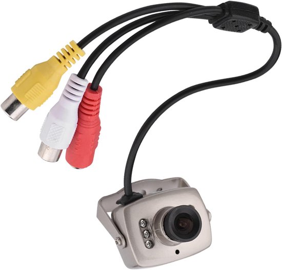 SnelShoppen - Mini CCTV Camera met 6 LED Nachtzicht, Compacte CMOS Beveiligingscamera voor Thuis, Kantoor, Camping, 36x28x36 mm van Snelshoppen — afbeelding 5