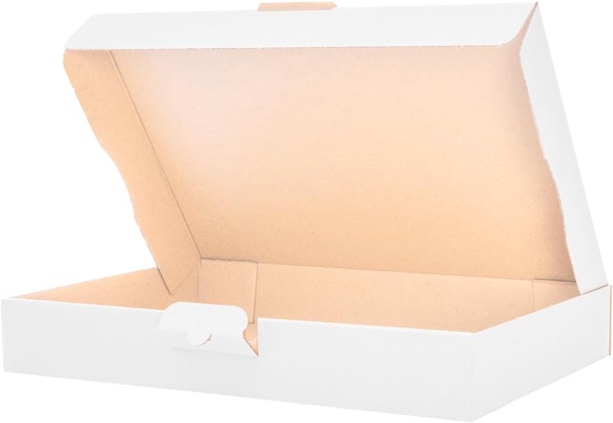 SnelShoppen - Verpakking Maxibrief MB-4 Postdozen, Max Brief, 320 x 225 x 50 mm, Kies Aantal, DIN A4, Wit, Recyclebare Vouwdozen, Perfect voor Verzend