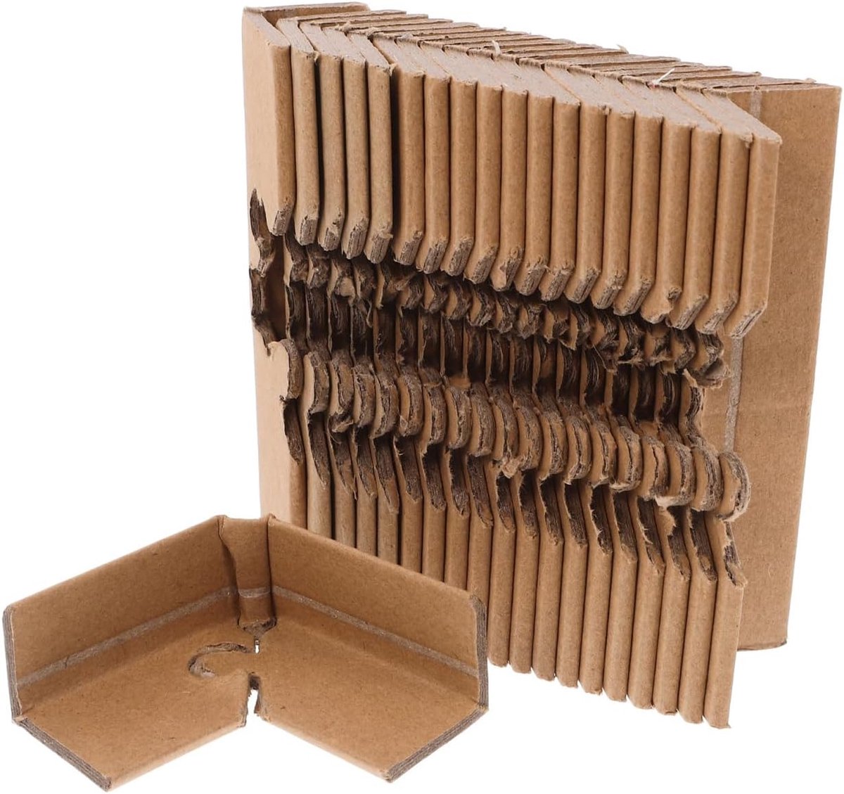 SnelShoppen - 50 Stuks Papieren Hoekbescherming - 4 mm Randbescherming voor Dozen en Meubels - Herbruikbare Beschermhoeken voor Verzend- en Verhuismat