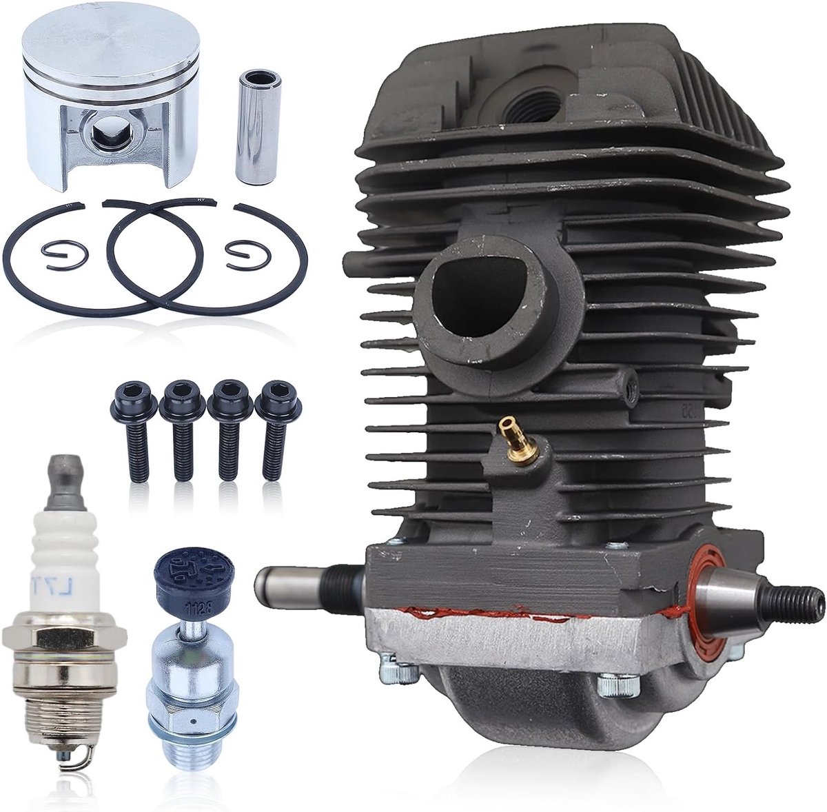 Cilinderkit 42,5 mm voor Stihl 023 025 MS230 MS250 kettingzaag, inclusief cilinderset, zuigerset en boutset, vervangingsonderdelen voor optimale prestaties
