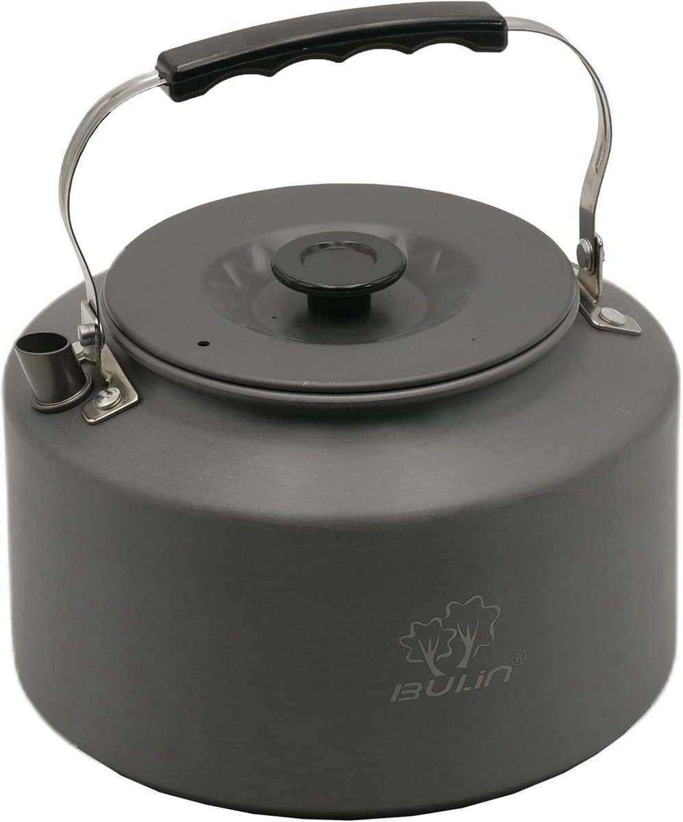 Thijox - Bulin Campingkoker, Ultralichte Theeketel 2,2L van Geanodiseerd Aluminium, Waterkoker Ideaal voor Thuis, Camping, Trekking, Wandelen en Pickn
