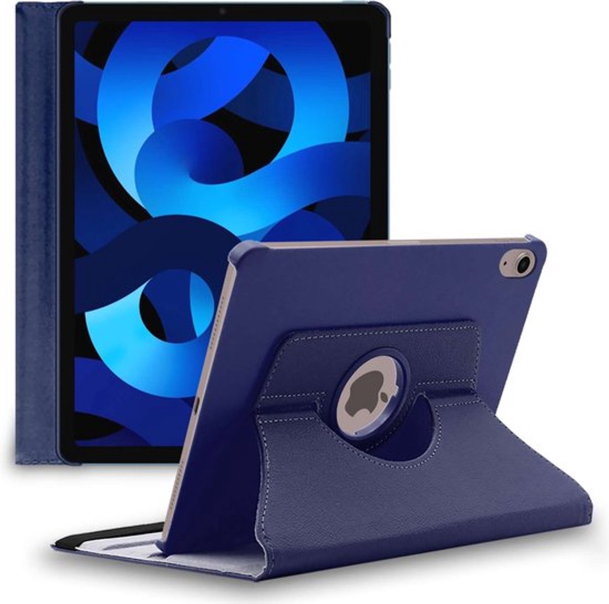 ebestStar - Hoes geschikt voor iPad 10.9 (2022) Apple, Roterende Etui, Case, 360° Draaibaar hoesje, Donkerblauw