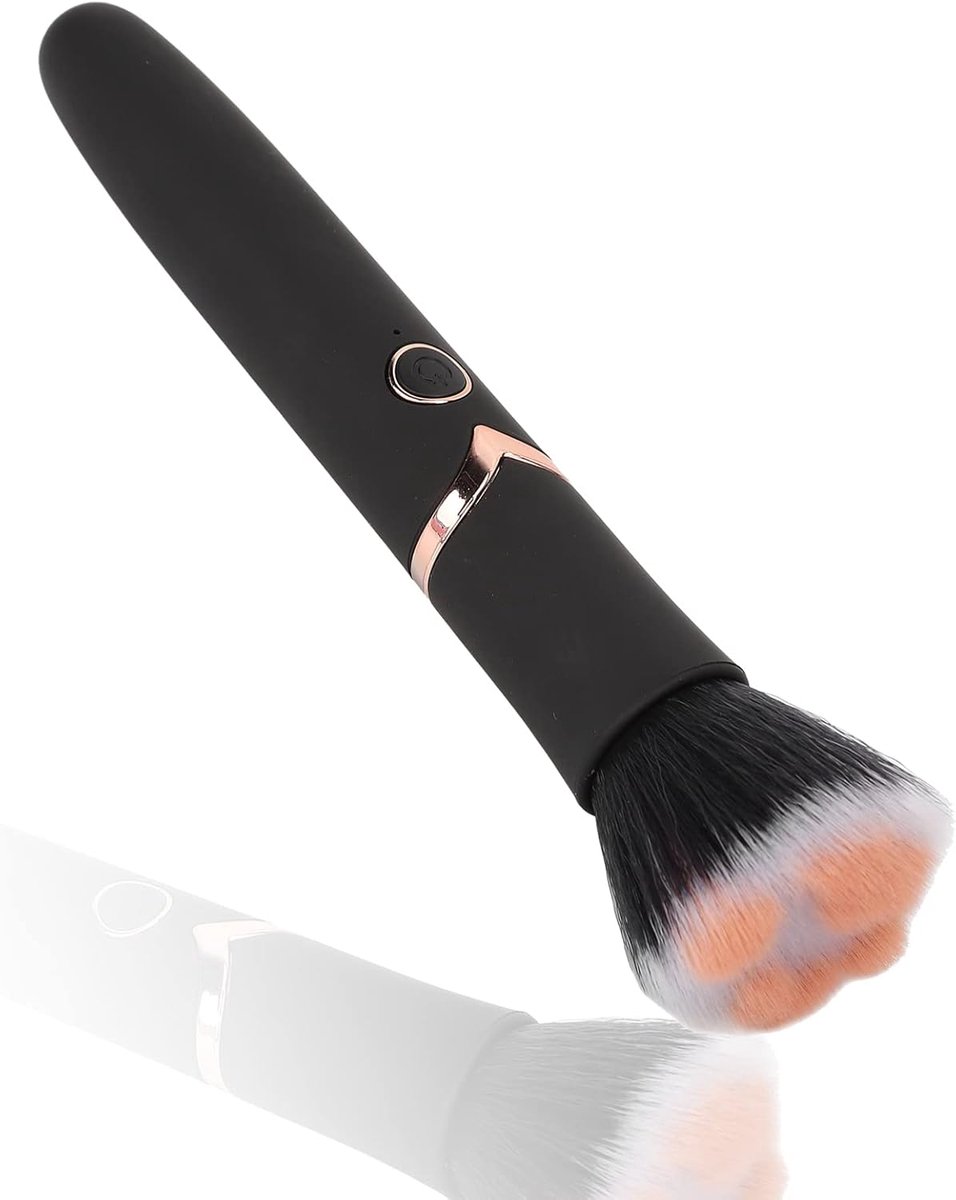 SnelShoppen - Elektrische Makeup Kwast - 10 Snelheden Vibratie Massagekwast - Geschikt voor Foundation, Concealer, Blush - Oplaadbare Losse Poederkwas