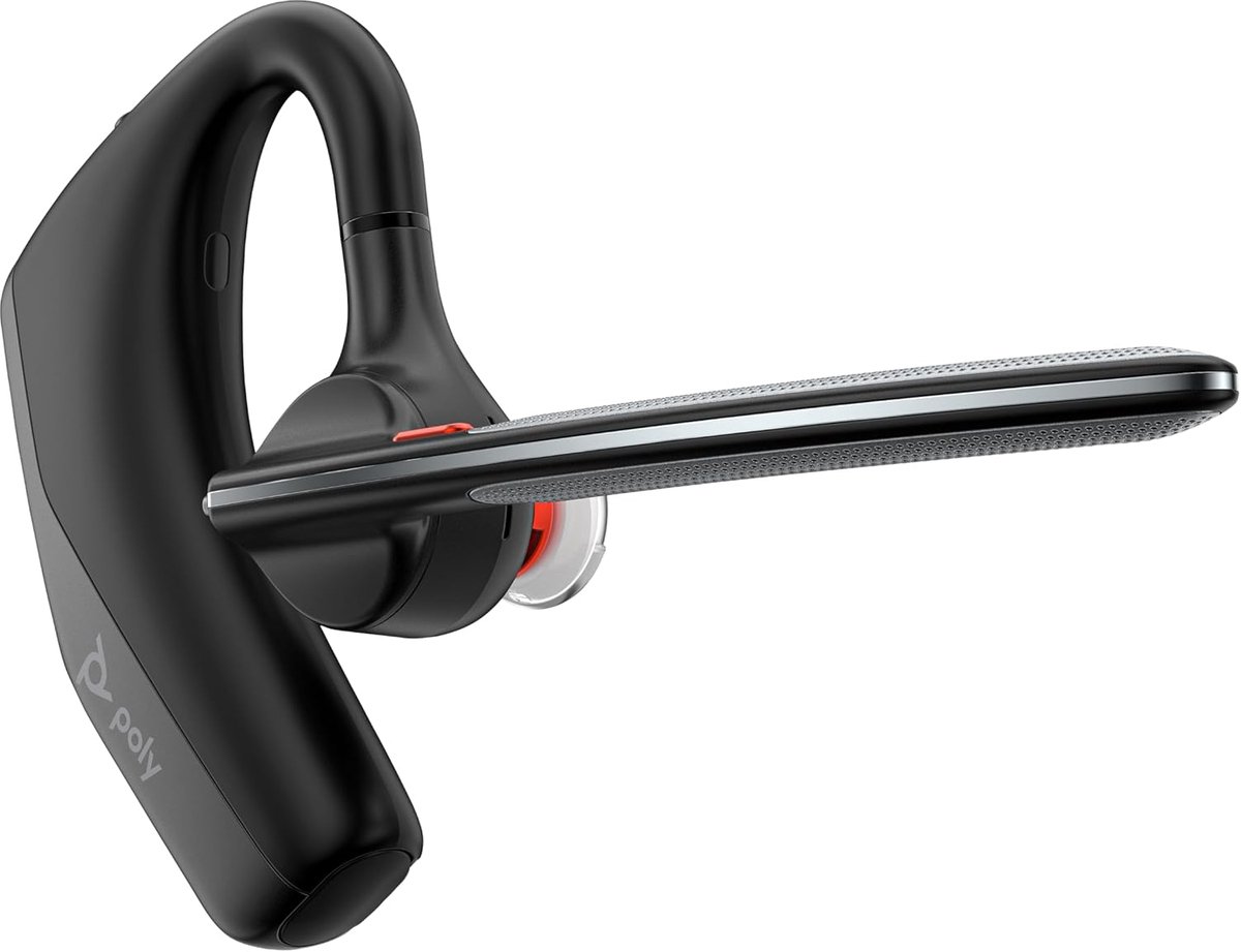 SnelShoppen - Bluetooth Headset Single Ear (Monaural) - Noise Cancelling - Comfortabele Draadloze Koptelefoon voor PC, Mac, Tablet en Mobiele Telefoon