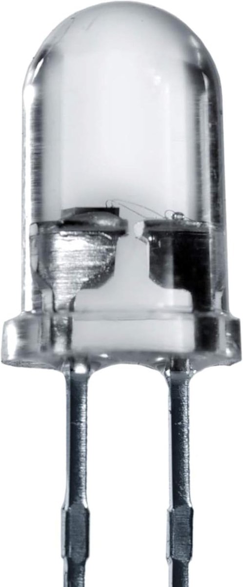 SnelShoppen - LED 5 mm Witte Diodes 14.000 mcd - 25 Stuks Extra Heldere 2-3V Lichtgevende Diodes voor Tuin, Feest, Klussen, Verlichting