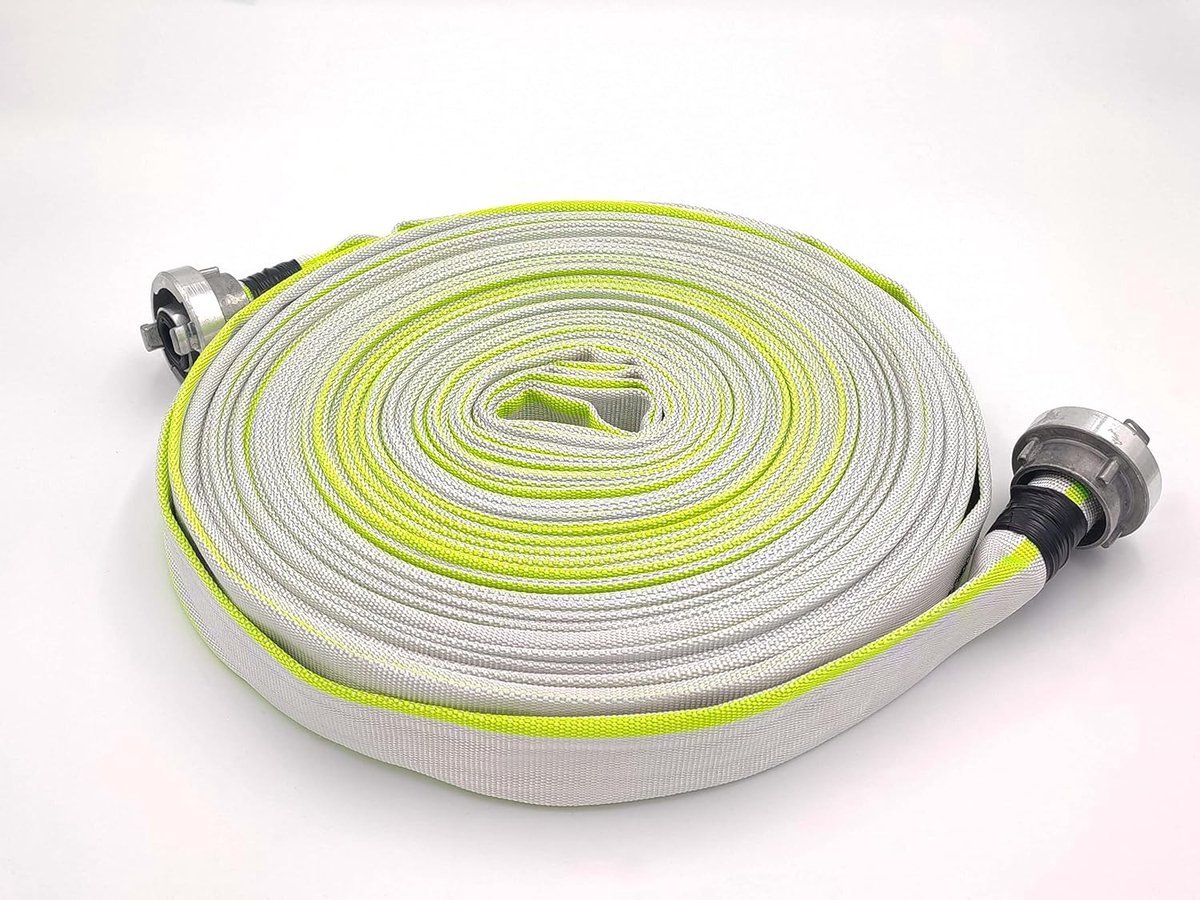 SnelShoppen - 25 mm Ø - 1 inch D-25-30 m Industrie Slang | Brandweerslang | Waterleiding | Platte Slang met Storz Koppeling voor Bouw, Tuin en Agraris