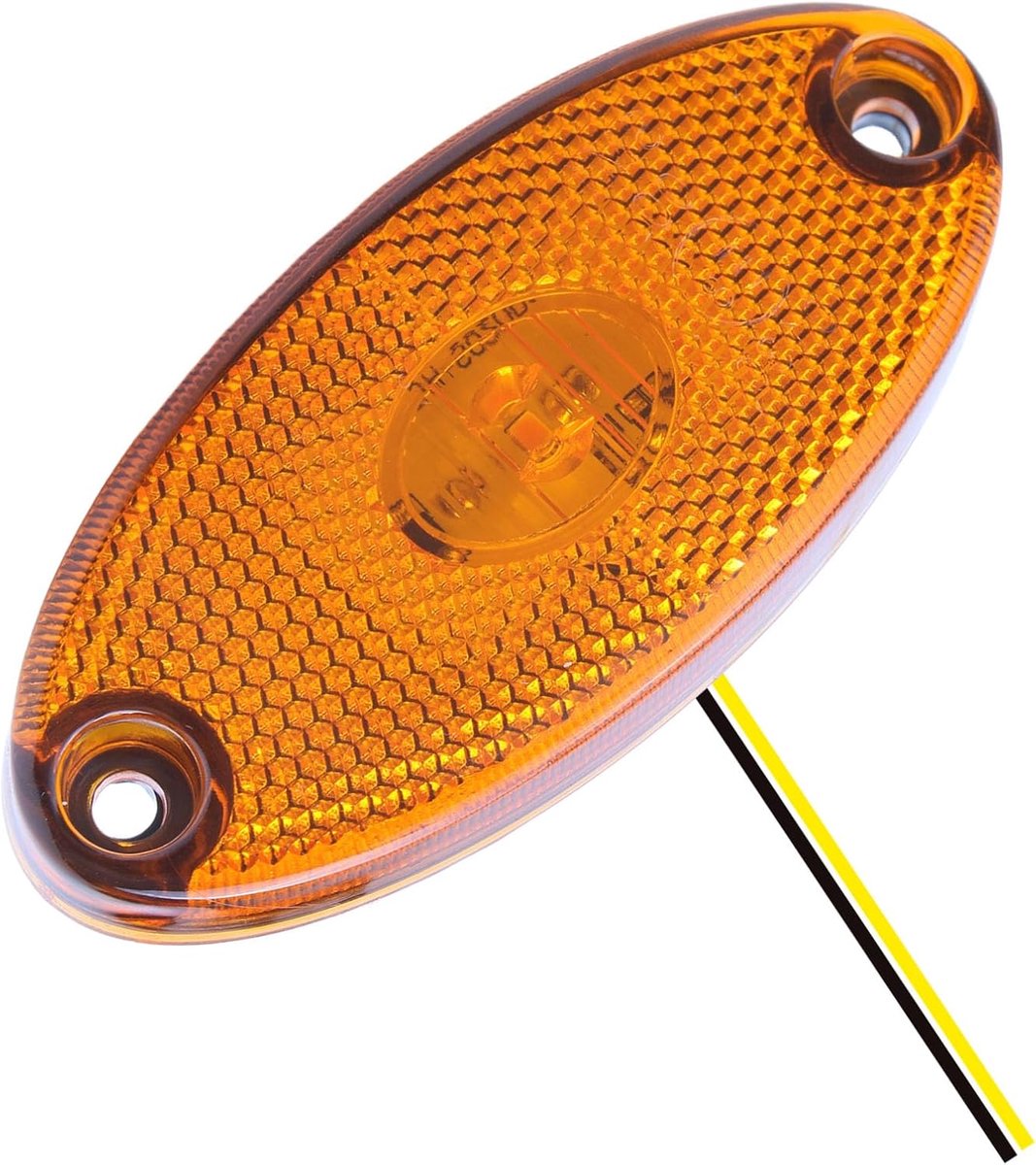 SnelShoppen - Amber 12V LED Zijmarkeringslamp voor Trailers, Caravans, Vrachtwagens, Auto's, Tractoren - Multifunctionele Reflector met Breedte Lamp F