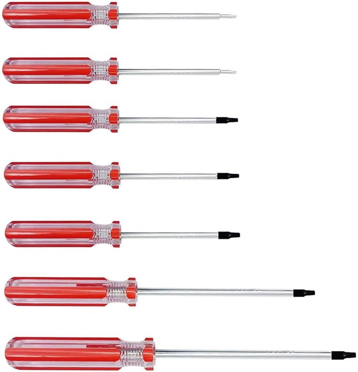 SnelShoppen - 7-delige Triangulaire Hoofd Magnetische Schroevendraaier Set voor Elektronisch Speelgoed en Batterij Demontage - Hoogwaardige Chrome Van