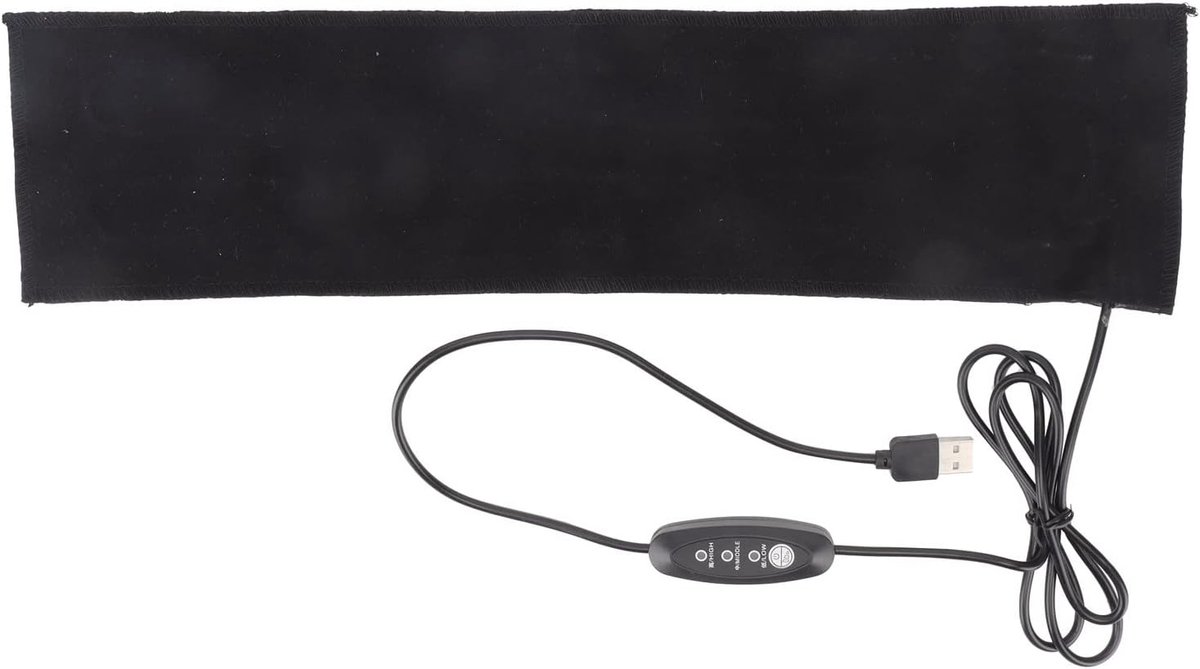 SnelShoppen - Vouwbare USB Verwarmingspad van Koolstofvezel met 3 Temperatuurinstellingen voor Schouder, 30-45°C - Snel Verwarmen, Ideaal voor Op kant