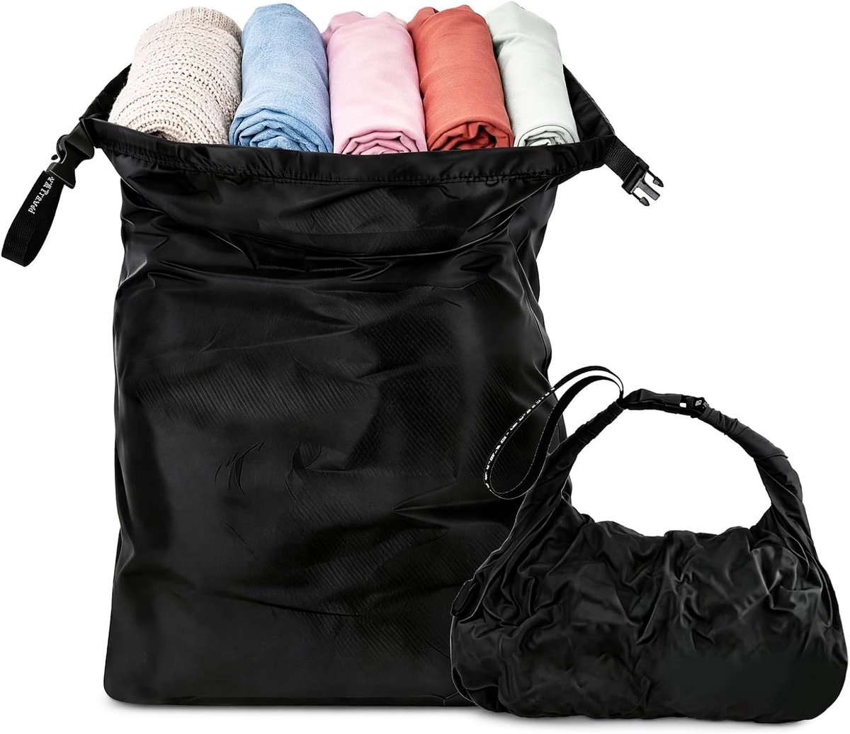 SnelShoppen - RANJIMA Waszak voor op reis, Waterdichte Opbergzak met Kliksluiting, Compressie-Reisorganizer, Vuilwaszak voor Zwemmen, Fitness, Reizen,