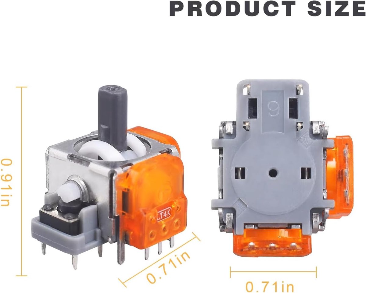 SnelShoppen - 2x TMR Elektromagnetische Joystick Vervanging voor PS5 DualSense Controller - Geen Stick Drift, Hoge Precisie Analoge Stick, Ideaal voor thumbnail 5