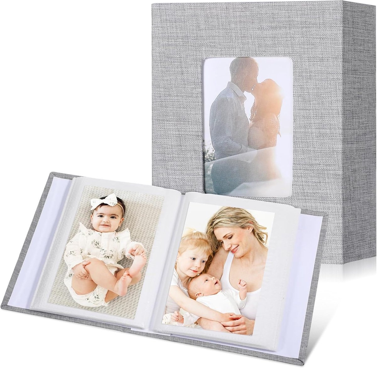 SnelShoppen - Small Photo Album 4x6 (10x15 cm) voor 100 Foto's - 50 Pagina's, Zuurbestendige Bladen, Perfect voor Familieherinneringen, Babyfoto's en