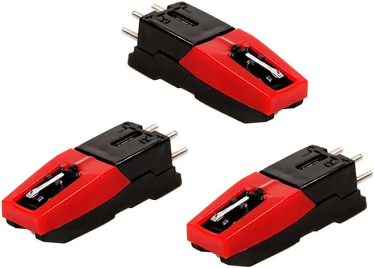 SnelShoppen - 3PCS Platenspeler Naalden Vinyl Cartridges voor Vintage LP, Hoogwaardige ABS, Eenvoudige Installatie, Duidelijk Geluid, Phonograph & Rec