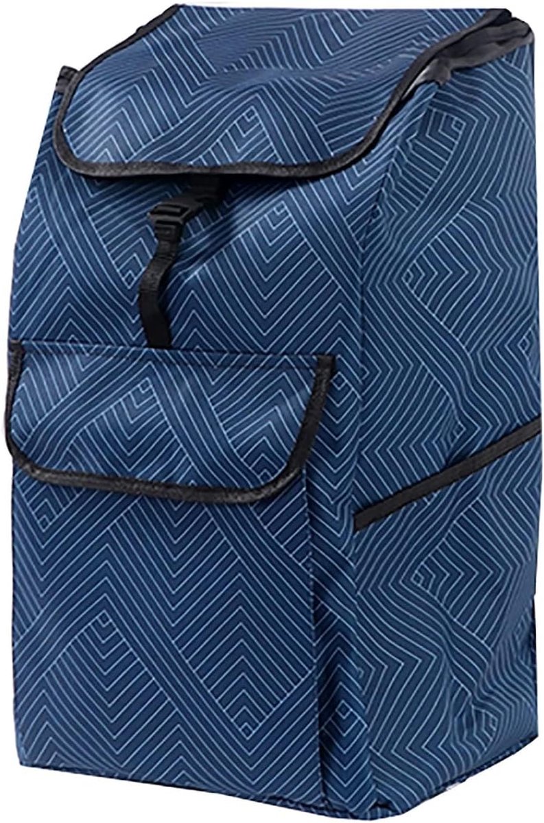 SnelShoppen - Shopping Cart Bag/Trolley Vervangingsbag - Waterdichte Oxford Katoen 45L - Ideaal voor Boodschappen, Kamperen, Dagelijkse Gebruik (Kleur