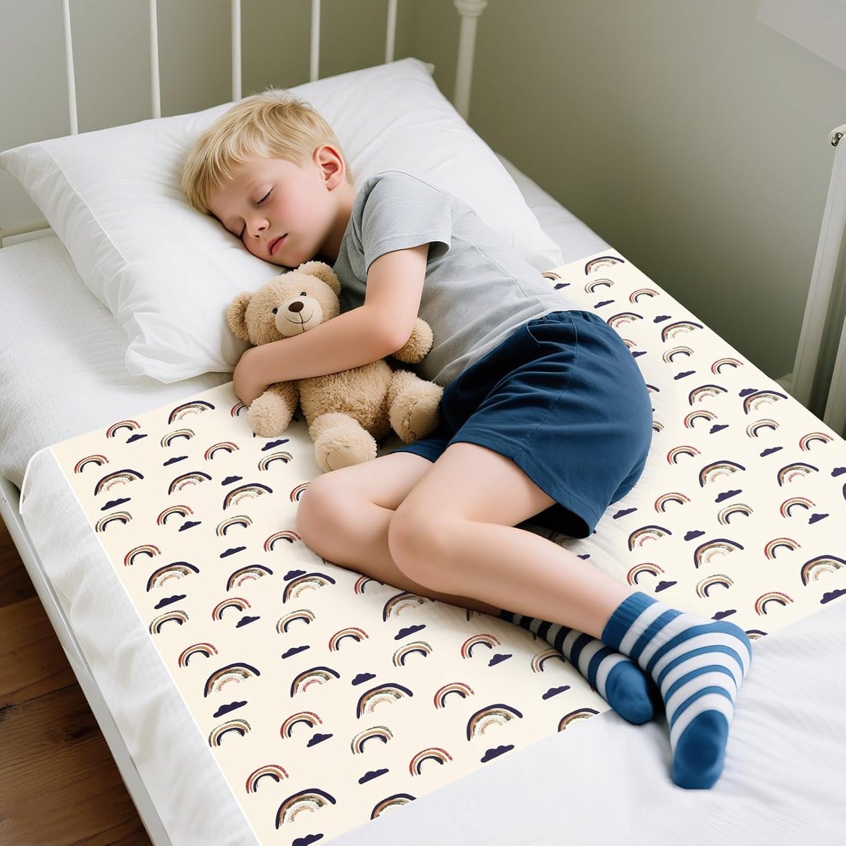 SnelShoppen - Potty Training Bedpads 34x36 Inch - Absorberende Bedwetting Mattresses Protector voor Kinderen - Non-Slip Waterdichte Laken met Zijkante