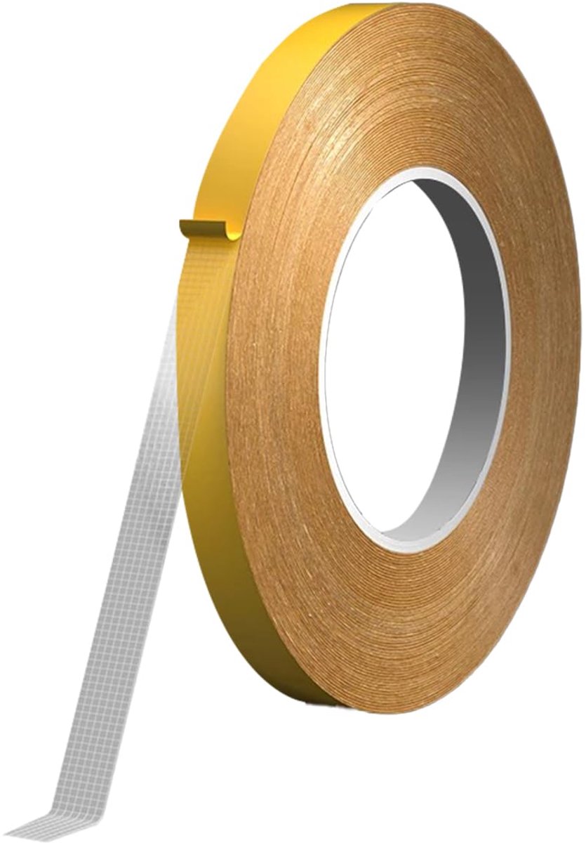 SnelShoppen - Sterke Dubbelzijdige Stoffen Tape 10mm x 20M | Krachtige Plakband zonder Resten voor Tapijt, Vloer, Thuis, Werkplaats en Decoratie