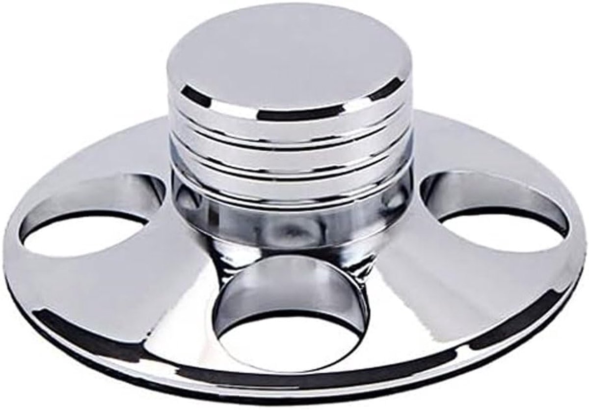 SnelShoppen - Record Weight Stabilizer voor LP Vinyl Turntables - Metaal Disc Stabilizer HiFi - Zilver - Voor Stabiele Rotatie en Geluidsverbetering
