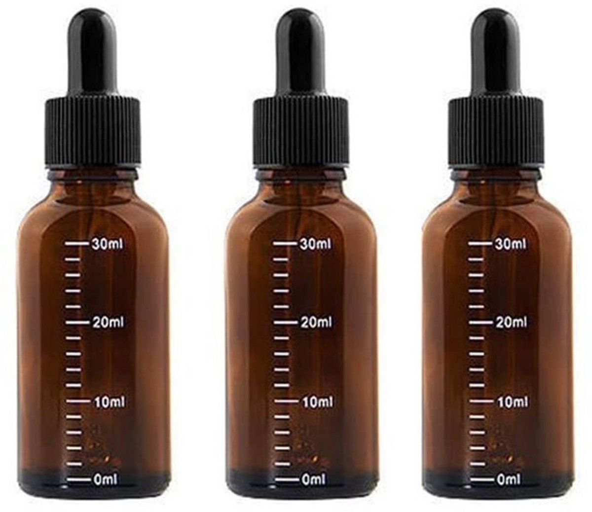 Druppelfles 30 ml - Druppelflesje - Pipet - Refillbaar - Glas - Reizen - Druppelaar