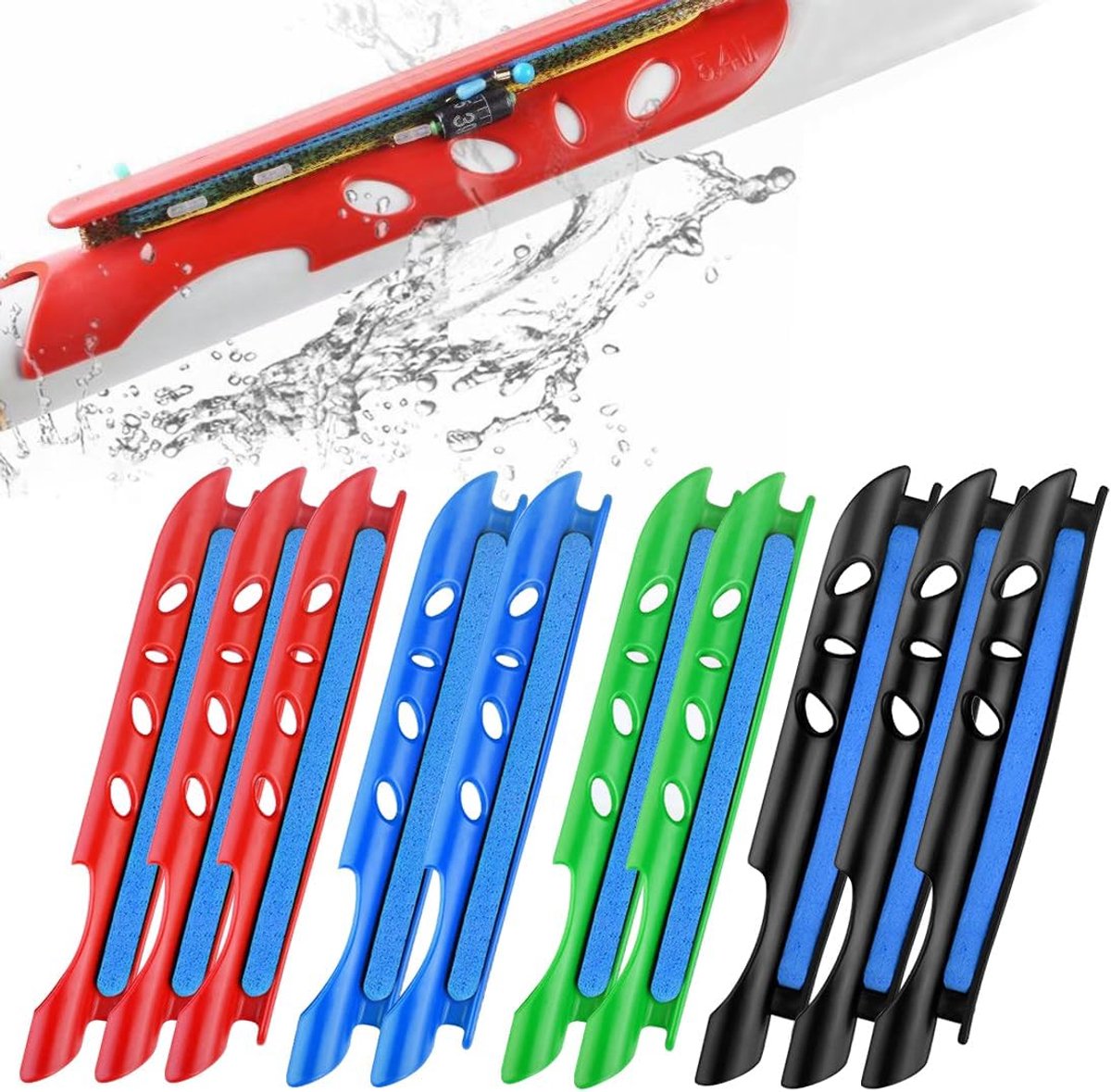 SnelShoppen - 10 stuks Vislijn Wikkelaar - Vislijn Wikkelplank - Hengelspoelhouder - Versterkt Wikkelbord - Kleur Willekeurig - Draad Vissen Accessoir