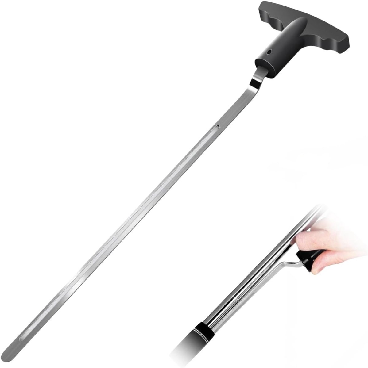 Professionele 14.5 inch golf grip verwijdertool van hoogwaardig koolstofstaal met V-groef ontwerp, ideaal voor onderhoud van rackets en accessoires