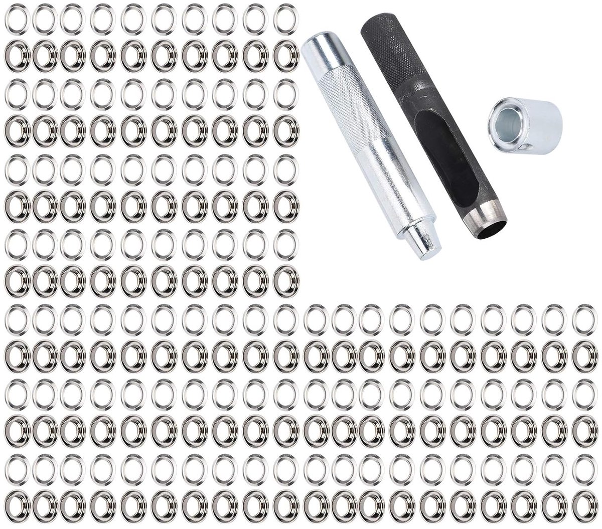 Oogjes Gereedschapset - Doorvoertules - Kleding Repareren - Messing Materiaal - 100 Sets - Kleurrijk