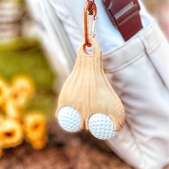 Dailygoods- Golfbalhouder Draagbaar - Golfbal Opbergzak - Golfbal Dispenser - Kunststof - Compact - Handig voor op de golfbaan - Golfbaldispenser van Dailygoods — afbeelding 5