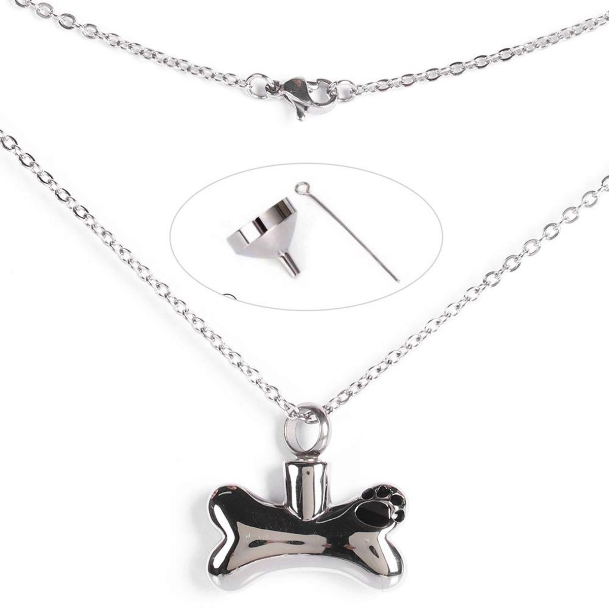 Dailygoods- Urn Hanger Botvorm - Urn Ketting - Aandenken Sieraden