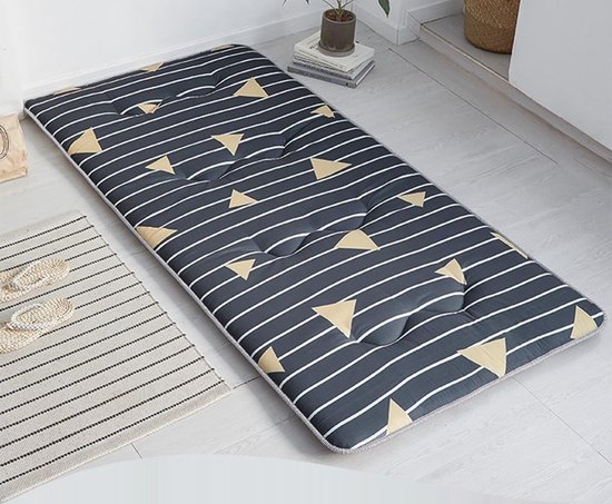 Japanse futon matras - Vloer logeerbed - Comfortabel slapen - Driedimensionaal gewatteerd - 120x200 cm - Beige — afbeelding 3