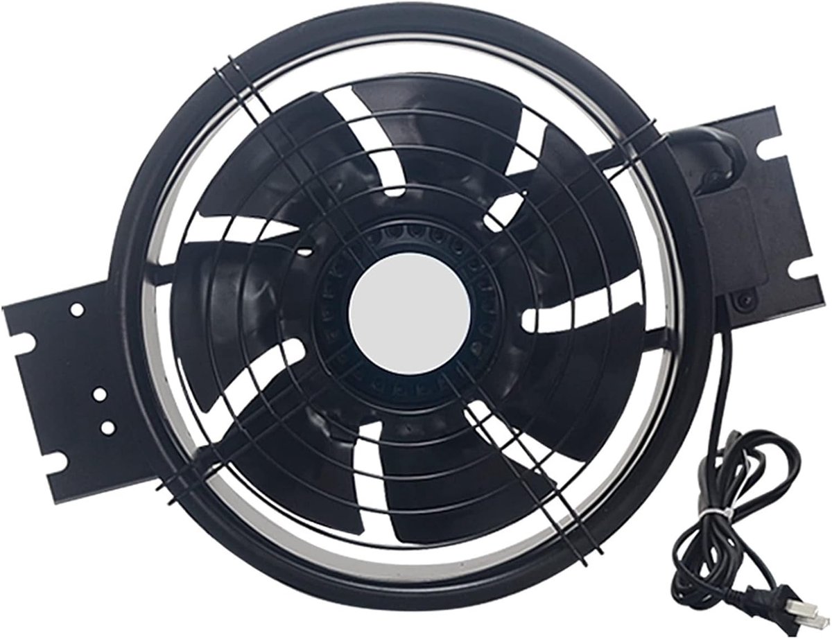 Afzuigventilator - Keukenventilator Rotor - Lucht Verfrissen - Koperen Motor - 30 cm - Zwa