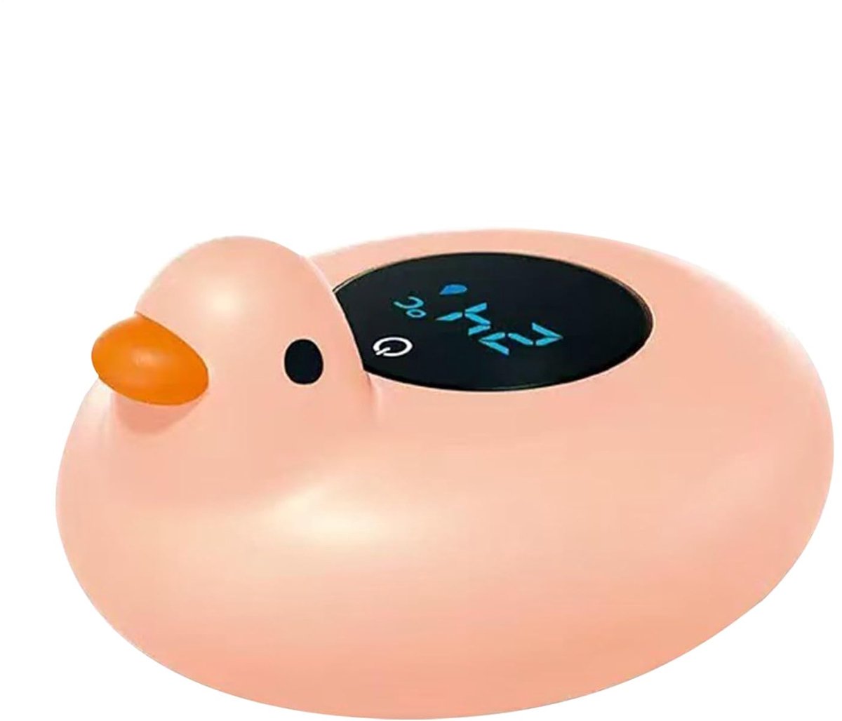 Waterthermometer Kinderen - Badthermometer Drijvend - Veilig Baden - Visuele Temperatuurwaarschuwing - 12 cm - Eendenroos