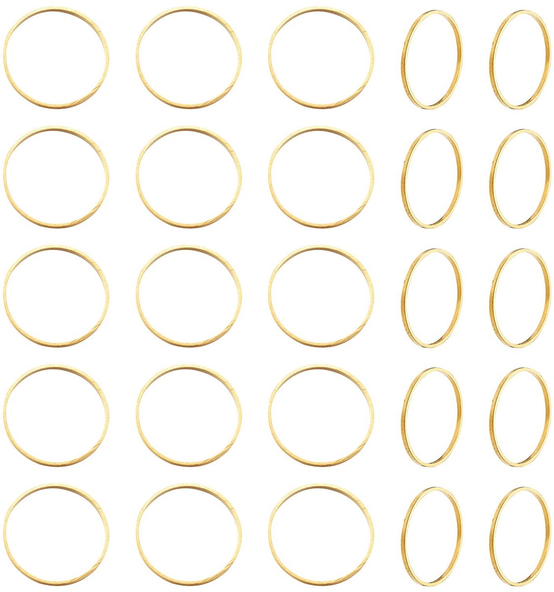 Dailygoods- Bezel Connector - Messing Cirkel - 20 mm Diameter - Lichtgewicht - Duurzaam - Hoge Kwaliteit - Sieraden