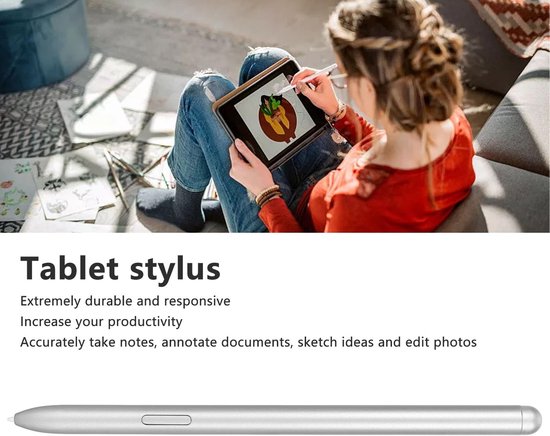 Dailygoods- Stylus Pen 4096 Niveaus Drukgevoeligheid - Touchscreen Pen - Nauwkeurige Aanraak - Magnetische Bevestiging - Duurzaam - Soepel Schrijven - Tekenpen — afbeelding 3