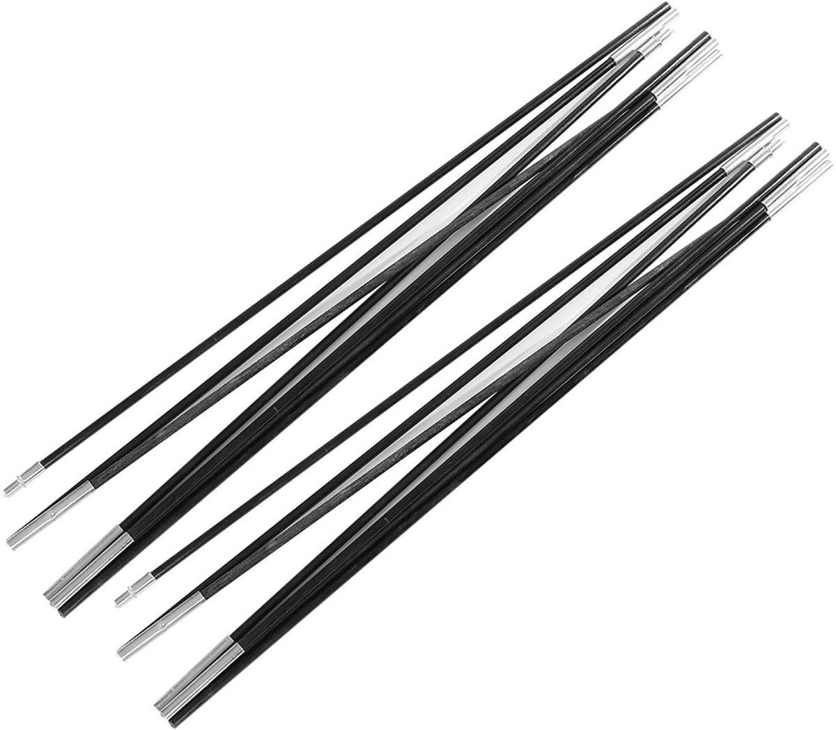 Dailygoods- Tentstokken Vervangingsset 3,96 m - Glasvezel - Opvouwbaar - Lichtgewicht - Stevig - Hittebestendig - Tentstang