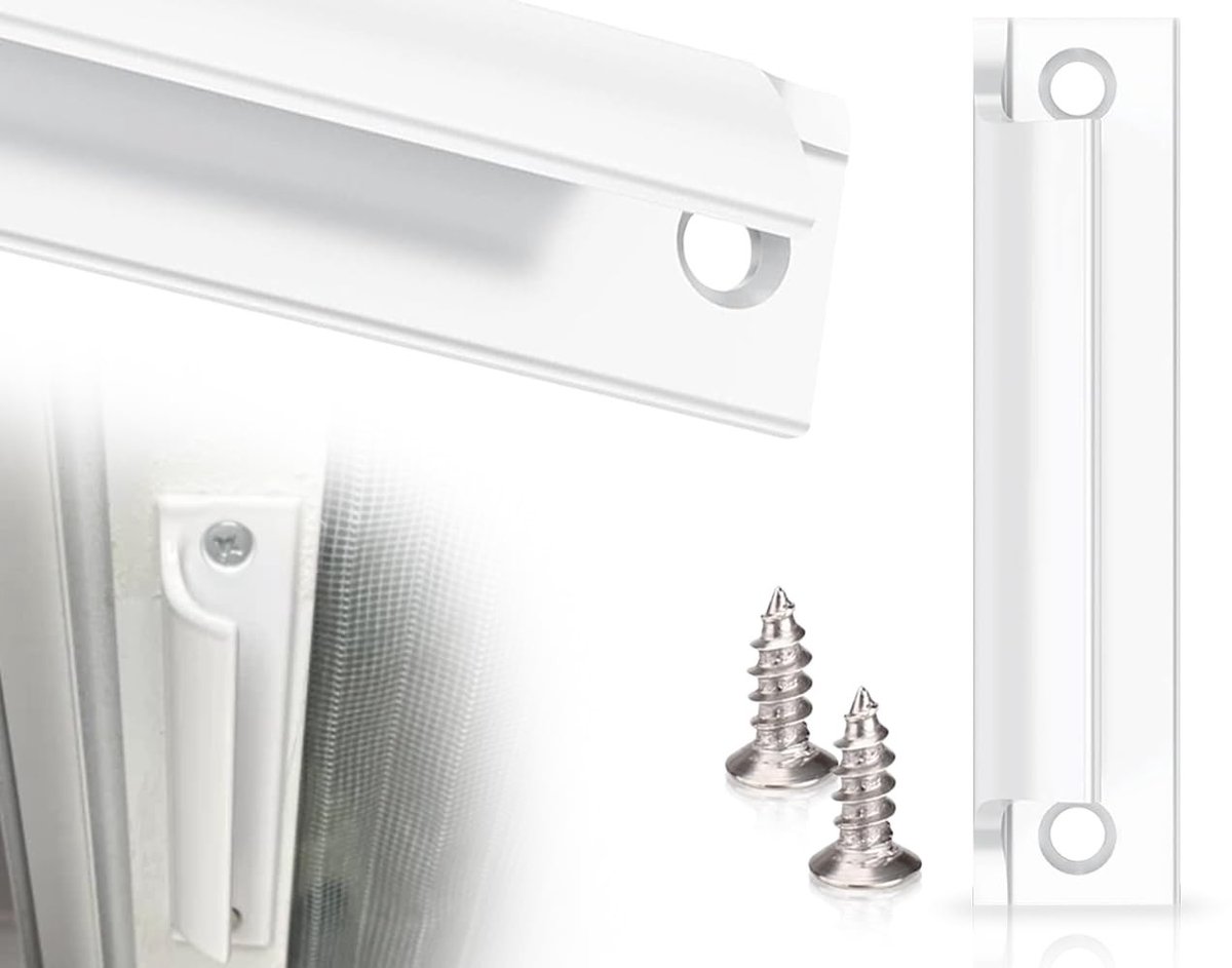 Dailygoods - Deurgreep - Aluminium Handgreep - Duurzaam en Lichtgewicht - Wit - Meubelgreep - Geschikt voor Ramen en Deuren - Terrasdeur