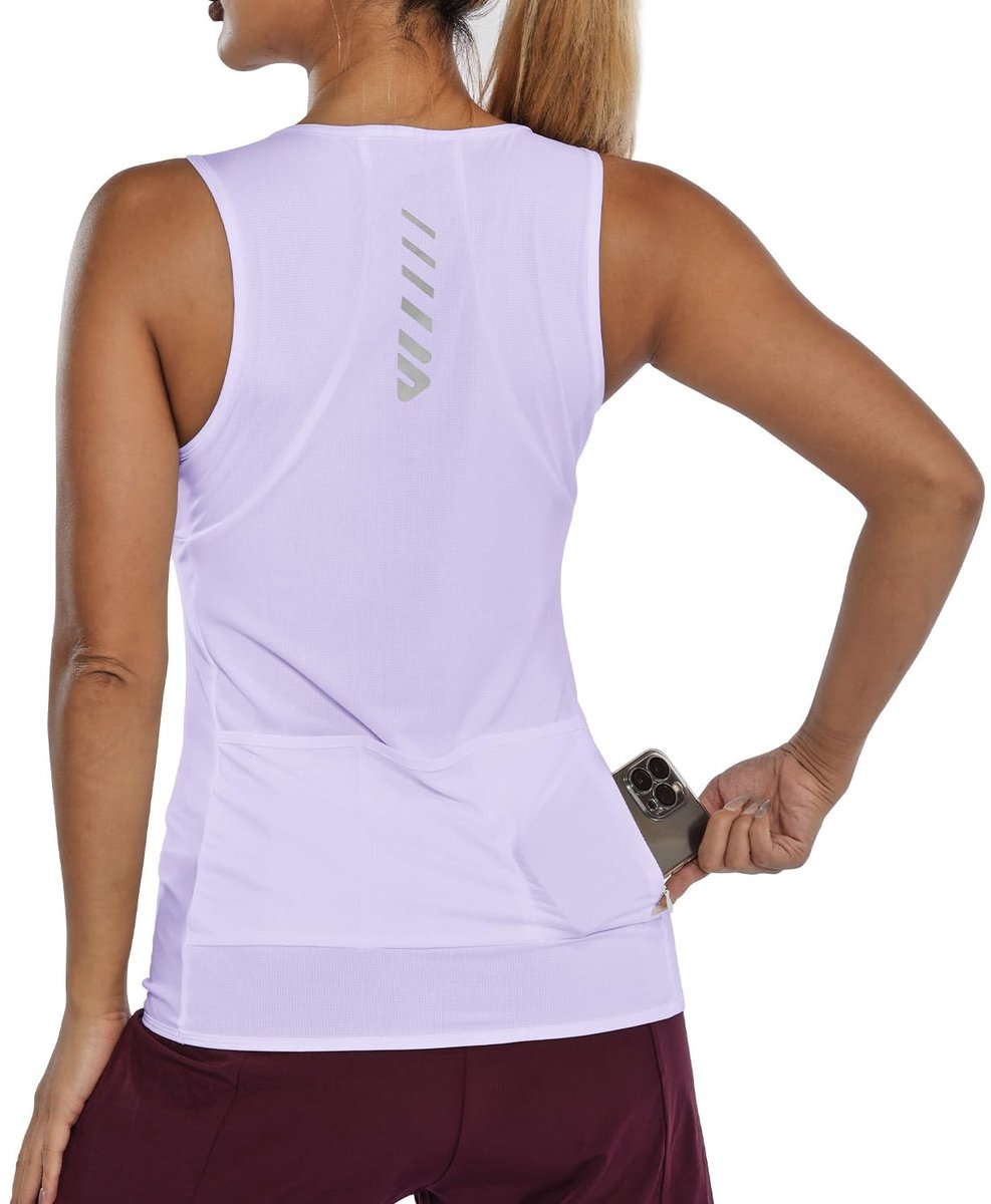 Dailygoods- Fietsshirt Dames Mouwloos - Ademend Wielershirt - Lichtgewicht Tanktop - Koel en Comfortabel - 1-2 Pack - Ronde Hals