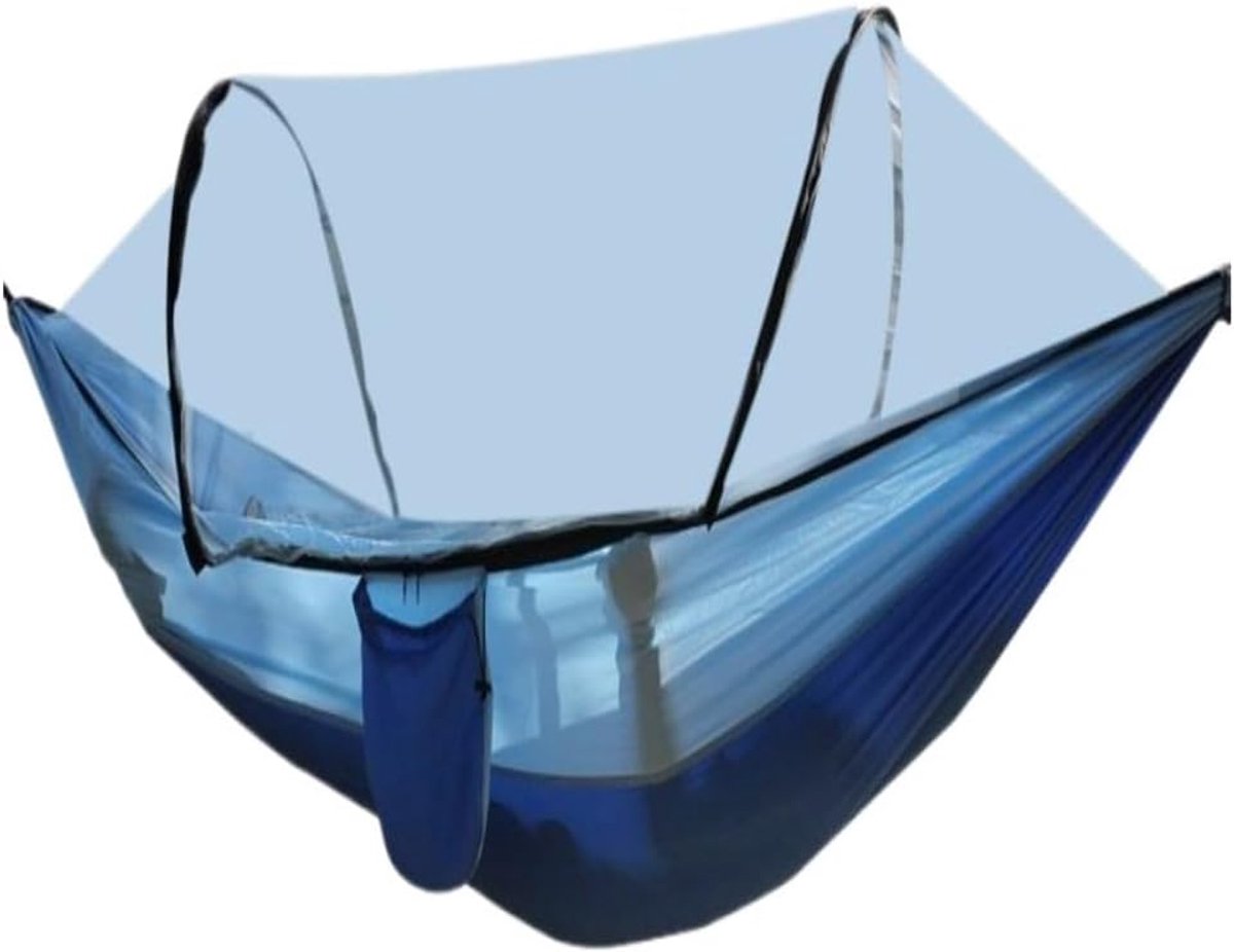 Kampeer Hangmat - Buitenbed - Ontspannen Buiten - Volautomatisch - Enkele - Blauw