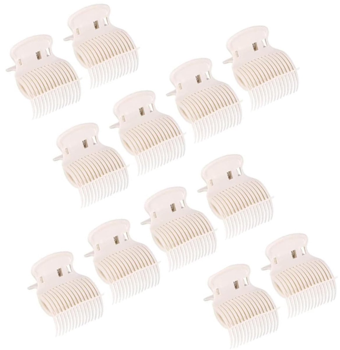 Dailygoods- Haarspelden 12 Stuks - Kunststof - Vervangende Haarspelden - Lichtgewicht - Voor Kappers - Geschikt voor Warm/Koud Rollen - Krulspelden