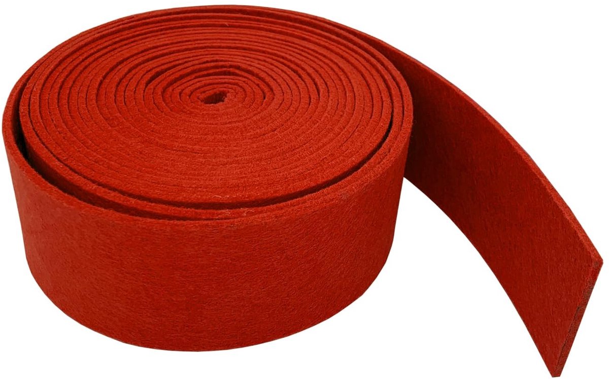 Dailygoods- Viltband 3 mm dik - Viltrol 5 cm x 500 cm - Polyester Vilt - Knutselen/Handwerk - Opbergtas/Tafelkleed - Meubelbescherming