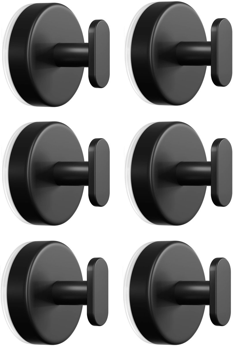 Dailygoods- Zuignaphaakjes Extra Sterk - Haakjes Badkamer - Haakjes Keuken - Haakjes Voor Deur - Haakjes Voor Spiegel - Waterdicht, 6 Stuks