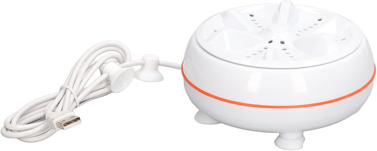 Draagbare Wasmachine Compacte Wasmachine Kleine Ruimtes Automatische Uitschakeling 27W Wit